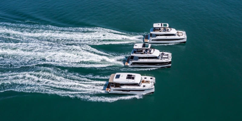 Yacht brokerage web site with new boats section and additional website for their key yacht brand